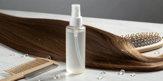 All-in-one leave-in treatment spray with a comb and brush for detangling hair and adding a smooth shine.