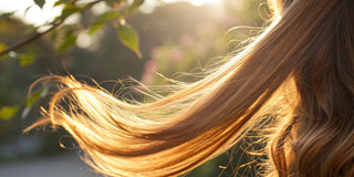 The smooth, shiny result of a keratin treatment on rough hair.
