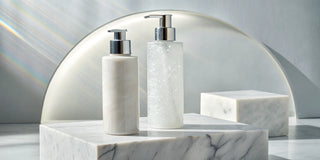 Volumizing shampoo and conditioner bottles for fine, limp hair.