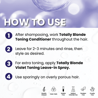 Acondicionador tonificante violeta Totally Blonde