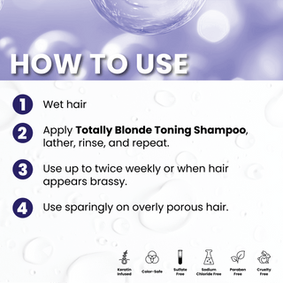 Champú tonificante violeta Totally Blonde